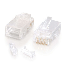 RJ45 Cat5E Modular Plug (with Load Bar) for Round Solid/Stranded Cable Multipack (10-Pack) RJ45 Cat5E Modular Plug (with Load Bar) for Round Solid/Stranded Cable Multipack (10-Pack)