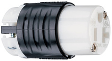20A, 125V Extra-Hard Use Spec-Grade Connector, Black and White 20A, 125V Extra-Hard Use Spec-Grade Connector, Black and White
