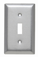 1-Gang 430 Stainless Steel Wall Plate, 1 Toggle Opening 1-Gang 430 Stainless Steel Wall Plate, 1 Toggle Opening