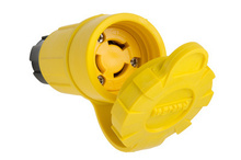 Turnlok® Watertight NEMA 4X/6P Locking Connector, Yellow Turnlok® Watertight NEMA 4X/6P Locking Connector, Yellow