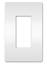 radiant® 1-Gang Screwless Wall Plate, White radiant® 1-Gang Screwless Wall Plate, White