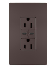 radiant® 3.1A USB Outlet, Type C, 15A, Tamper-Resistant, Dark Bronze