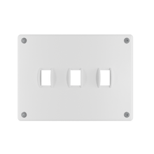 Mighty Mac™ WPP Series 3-Gang 10-Ga Steel Wall Plate, Toggle, White