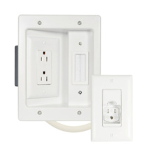 In-Wall TV Power and Cable Management Kit, Canada, White In-Wall TV Power and Cable Management Kit, Canada, White