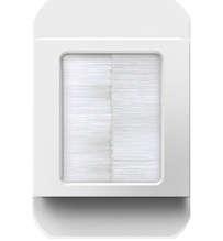 adorne® In-Wall Cable Access Port, White adorne® In-Wall Cable Access Port, White