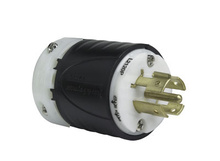 20A NEMA Plug L2120 - Black Back, White Front Body