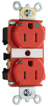 15A Heavy Duty Power Indicating Hospital-Grade Receptacle, Red