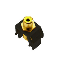Discontinued - Discontinued - Yellow RCA to F-Connector, Black