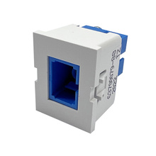 TRACJACK, SC, SIMPLEX, BLUE ADAPTER, FLUSH MOUNT, SINGLE-MODE, CLOUD WHITE HOUSING
