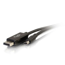 6ft (1.8m) Mini DisplayPort™ to DisplayPort™ Adapter Cable 4K 30Hz - Black 6ft (1.8m) Mini DisplayPort™ to DisplayPort™ Adapter Cable 4K 30Hz - Black
