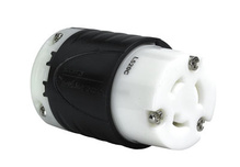 20A NEMA Connector L520 - Black Back, White Front Body 20A NEMA Connector L520 - Black Back, White Front Body