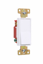 20A 347V Specification Grade 3-Way Decorator Paddle Switch, White 20A 347V Specification Grade 3-Way Decorator Paddle Switch, White