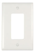 TradeMaster® Junior Jumbo 1-Gang Nylon Wall Plate, 1 Decorator Opening, White TradeMaster® Junior Jumbo 1-Gang Nylon Wall Plate, 1 Decorator Opening, White
