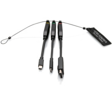 Universal 4K HDMI® Dongle Adapter Ring including Color Coded Mini DisplayPort™, DisplayPort, and USB-C® Adapters with Antimicrobial Protection Technology Universal 4K HDMI® Dongle Adapter Ring including Color Coded Mini DisplayPort™, DisplayPort, and USB-C® Adapters with Antimicrobial Protection Technology