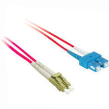 6.6ft (2m) LC-SC 50/125 OM2 Duplex Multimode PVC Fiber Optic Cable - Red 6.6ft (2m) LC-SC 50/125 OM2 Duplex Multimode PVC Fiber Optic Cable - Red