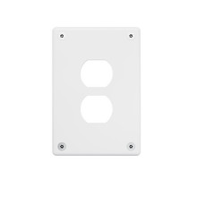 Mighty Mac™ WSP Series 1-Gang 10-Ga Steel Wall Plate, Duplex, White Mighty Mac™ WSP Series 1-Gang 10-Ga Steel Wall Plate, Duplex, White