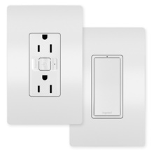 radiant® Easy Switched Outlet Kit, White radiant® Easy Switched Outlet Kit, White