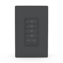 Wattstopper PLUS Wireless Slim Switch, 4B 1R, Black