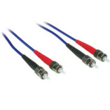 32.8ft (10m) ST-ST 62.5/125 OM1 Duplex Multimode PVC Fiber Optic Cable - Blue