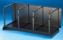 Bend Limiting Cable Management Panel - 7 in H x 7 in D rings with waterfall - 8.34 in H x 19 in W - 4 rack units - black Bend Limiting Cable Management Panel - 7 in H x 7 in D rings with waterfall - 8.34 in H x 19 in W - 4 rack units - black