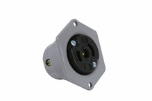 Discontinued - Midget Flanged Outlet - Black Face, Gray Flange