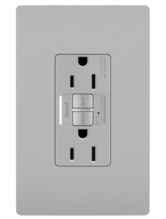 radiant® 15A Tamper-Resistant AFCI Receptacle, Gray