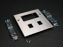 RECTANGULAR RECEPTACLE AND MOD JACK COVER SS RECTANGULAR RECEPTACLE AND MOD JACK COVER SS