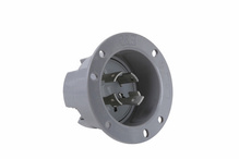 30A NEMA L1530 Flanged Inlet, Gray