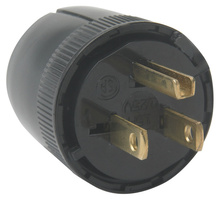 Medium-Duty Dead Front Plug, Black Medium-Duty Dead Front Plug, Black