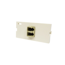 Series II Module, 1-LC Duplex (2 Fibers) Multimode, Beige adapter, 180 degree exit, 1 Unit, Fog White Housing Series II Module, 1-LC Duplex (2 Fibers) Multimode, Beige adapter, 180 degree exit, 1 Unit, Fog White Housing