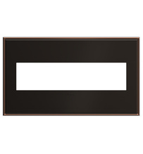 adorne® Oil-Rubbed Bronze 4-Gang Screwless Wall Plate