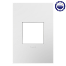 adorne® Gloss White 1-Gang Screwless Wall Plate with Microban® adorne® Gloss White 1-Gang Screwless Wall Plate with Microban®