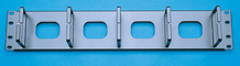 Cable Management Panel - five horizontal distribution rings - 3 in H x 2 in D - four 1.5 in x 2 in cutouts - 2 rack units - 3.5 in x 19 in - black Cable Management Panel - five horizontal distribution rings - 3 in H x 2 in D - four 1.5 in x 2 in cutouts - 2 rack units - 3.5 in x 19 in - black
