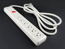 Plug-In Outlet Center Unit / Polymeric/120V/15A/6 O/L /lighted switch/6' cord Plug-In Outlet Center Unit / Polymeric/120V/15A/6 O/L /lighted switch/6' cord
