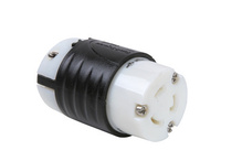 20A NEMA Connector L620 - Black Back, White Front Body 20A NEMA Connector L620 - Black Back, White Front Body