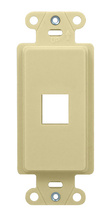 1-Port Decorator Outlet Strap, Light Almond