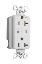20A 125V Isolated Ground Surge Protective Duplex Receptacle, Back and Side Wire, White