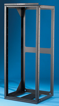 Wall Mounted Relay Rack - 20.25 W x 50 in H x 18 in D - black Wall Mounted Relay Rack - 20.25 W x 50 in H x 18 in D - black