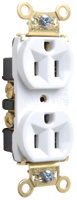 15A 125V Heavy Duty Spec-Grade Duplex Receptacle, Back and Side Wire, White