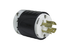 20A NEMA Plug L1920 - Black Back, White Front Body