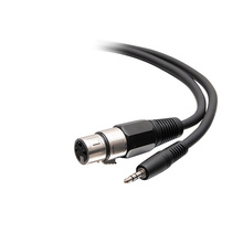 3ft (0.9m) 3.5mm Male 3 Position TRS to Female XLR Cable 3ft (0.9m) 3.5mm Male 3 Position TRS to Female XLR Cable