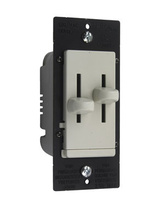 Discontinued - Discontinued - LS Series Dual Fan Speed/Dimmer Control, Light Almond