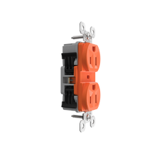 PowerHold™ Duplex Receptacle, 15A, Orange
