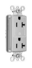 Discontinued - PlugTail® Heavy Duty Spec Grade Plug Load Controllable Receptacle, 20A, 125V, Gray