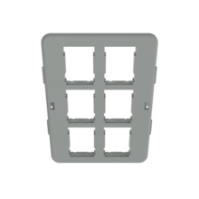 BEZEL, MAB, HDJ, 6PORT, 5PK, WM DK GRAY