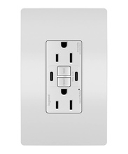 radiant® GFCI USB Outlet with SafeLock® Protection, Type C, 15A, Tamper-Resistant, White radiant® GFCI USB Outlet with SafeLock® Protection, Type C, 15A, Tamper-Resistant, White