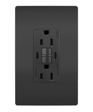 Discontinued - Discontinued - radiant 15A Tamper Resistant Self Test GFCI USB Type CC Outlet