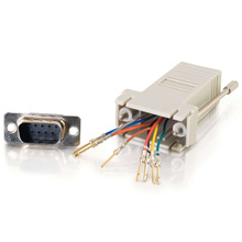 RJ45 to DB9 Male Serial RS232 Modular Adapter - Gray RJ45 to DB9 Male Serial RS232 Modular Adapter - Gray