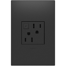adorne® 15A Energy-Saving On/Off Outlet, Graphite