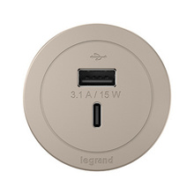 ROUND FPC, USB ONLY, NICKEL COMBO USB-A AND USB-C ROUND FPC, USB ONLY, NICKEL COMBO USB-A AND USB-C